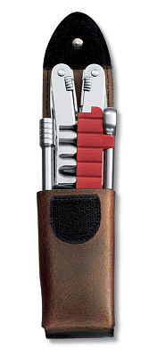 Мультитул VICTORINOX SwissTool Spirit XC Plus Ratchet, 105 мм, 38 функций, в кожаным чехле