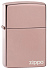 Зажигалка ZIPPO Logo с покрытием High Polish Rose Gold, латунь/сталь, розовое золото, 38x13x57 мм - Фото 1