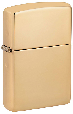 Зажигалка ZIPPO Armor® с покрытием High Polish Brass, латунь/сталь, золотистая, 38x13x57 мм (Серебристый)