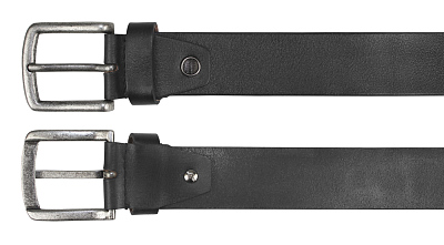 Ремень KLONDIKE Creek, односторонний, натуральная воловья кожа, цвет чёрный, 120 х 4 см