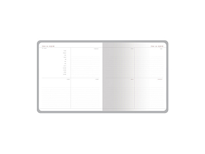 Еженедельник с каменной бумагой А5+ Carrara