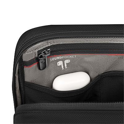 Сумка через плечо VICTORINOX Architecture Urban2 Crossbody Bag, черный, полиэстер/кожа, 22x9x28 см, 6 л