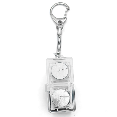 Брелок KeyDuo с LED подсветкой, чёрно-белый