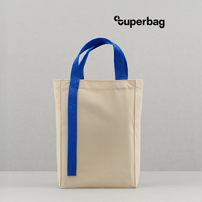 Шоппер Superbag Pack (M) (неокрашенный с синим) (Неокрашенный с синим)
