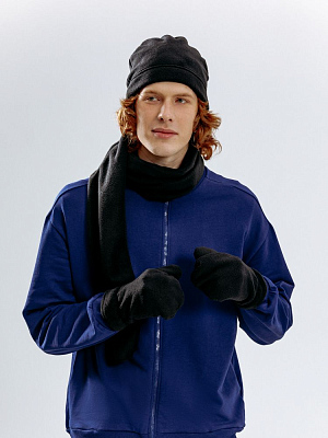 Варежки Fleecy, черные