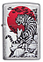 Зажигалка ZIPPO Asian Tiger с покрытием Brushed Chrome, латунь/сталь, серебристая, 38x13x57 мм - Фото 4