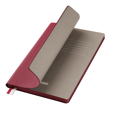 Ежедневник Рейн (Rain) недатированный, бургунди (без упаковки, без стикера) (Бордовый, серый, бежевый)