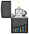 Зажигалка ZIPPO Chess Pieces с покрытием Black Matte, латунь/сталь, черная 38x13x57 мм - Фото 3