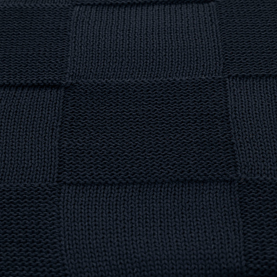 Плед Cella вязаный, синий (без подарочной коробки)