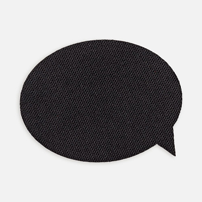 Наклейка тканевая Lunga Bubble, M, черная (Чёрный)