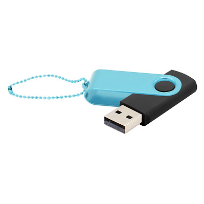 Флешка Designer To Go 2.0 USB 16Gb  (Черный/бирюзовый)