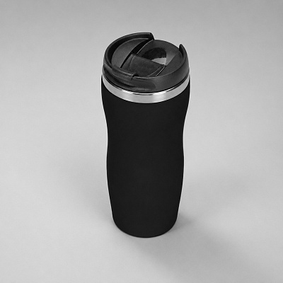 Термокружка Mony Steel soft-touch (Чёрный)
