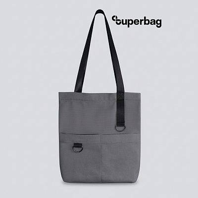 Шоппер Superbag ZIP (серый) (Серый)