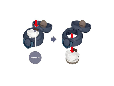 Термос JNR-353, 350 мл