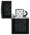 Зажигалка ZIPPO Steampunk с покрытием Black Matte, латунь/сталь, черная, матовая, 38x13x57 мм - Фото 4