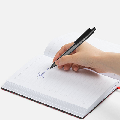 Ручка шариковая Ridge в футляре, черная