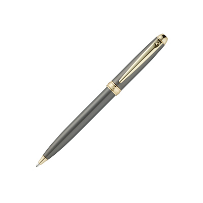 Ручка шариковая Pierre Cardin ECON, цвет - серый. Упаковка Е-2