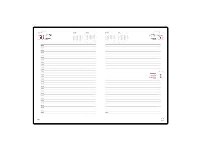 Ежедневник датированный А5 Sidney Nebraska на 2026 год