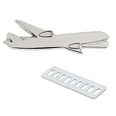 Несессер Колумб с шильдом - самолёт, чёрный