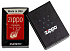 Зажигалка ZIPPO Retro с покрытием Metallic Red, латунь/сталь, красная, 38x13x57 мм - Фото 6