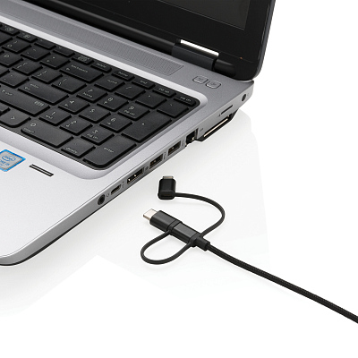 Универсальный кабель 3 в 1 с лицензией MFi