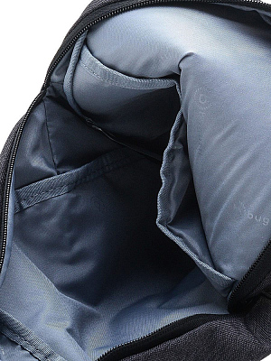 Рюкзак с одним плечевым ремнем BUGATTI Universum, графитовый, полиэстер меланж/тарпаулин, 23х9х35 см