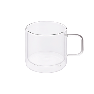 Кружка стеклянная с двойными стенками Luna (Прозрачный)