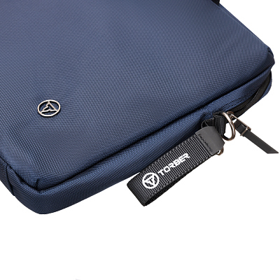 Сумка для ноутбука TORBER VECTOR 15.6'', синий, нейлон/полиэстер,  40 x 5 x 30 см, 5л