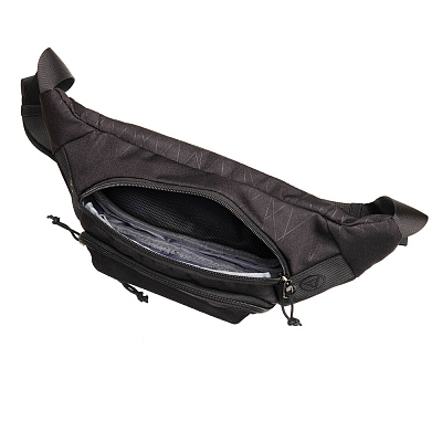 Сумка на пояс TORBER, чёрный, полиэстер, 27 х 9 х 14 см