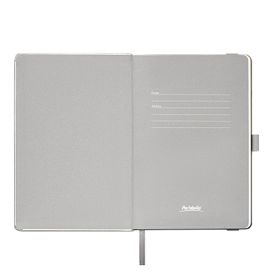 Ежедневник Alpha недатированный, серебро/серый