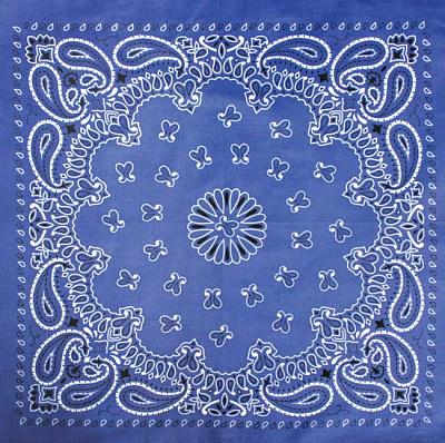 Бандана Огурцы классические ВАРИАНТ 1 (Синий)