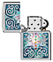 Зажигалка ZIPPO Lotus Flower с покрытием High Polish Chrome, латунь/сталь, серебристая, 38x13x57 мм - Фото 4
