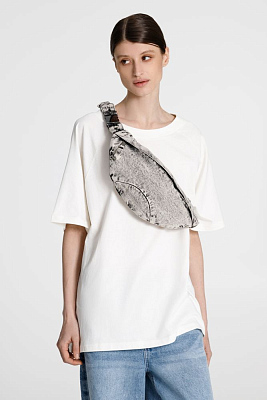 Поясная сумка W6, серая