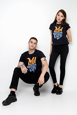 Футболка «Мы все слегка того», темно-синяя