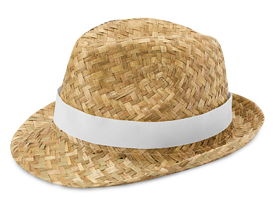Шляпа из натуральной соломы PRICUS (Белый)