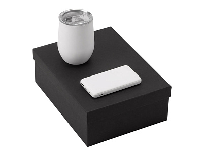 Подарочный набор COLOR IT с термокружкой и повербанком (Белый)