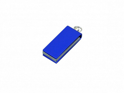 USB 2.0- флешка мини на 64 Гб с мини чипом в цветном корпусе (Синий)