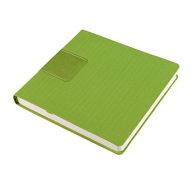 Ежедневник недатированный Scotty, А5-,  зеленое яблоко, кремовый блок, без обреза