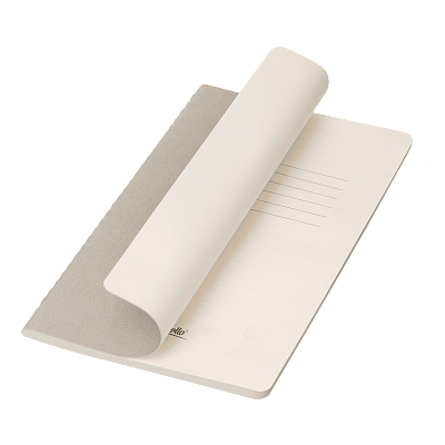 Блокнот Corsa slim, светло-серый