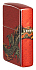 Зажигалка ZIPPO Dragon Design с покрытием 540 Tumbled Brass, латунь/сталь, разноцветная, 38x13x57 мм - Фото 8