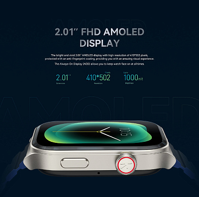 Смарт-часы Kieslect Calling Watch Ks2, темно-синий