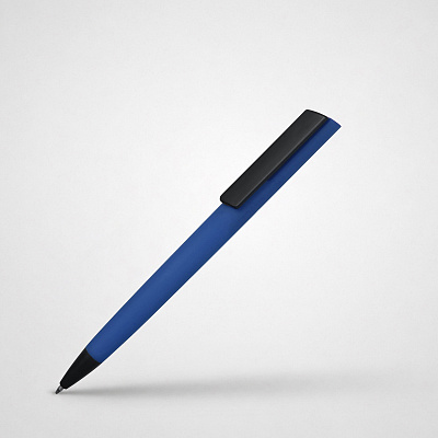 Ручка пластиковая шариковая C1 soft-touch (Синий)