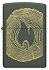 Зажигалка ZIPPO Wood Ring с покрытием Green Matte, латунь/сталь, зеленая, матовая, 38x13x57 мм - Фото 2