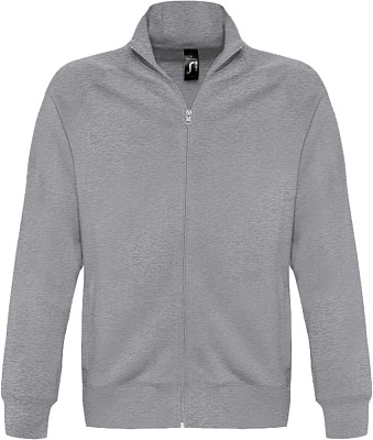 Толстовка мужская на молнии Sundae 280 белая (Серый меланж)