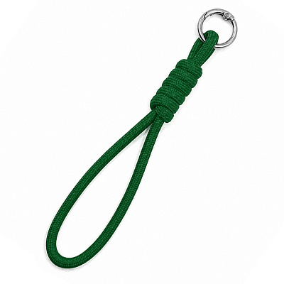 Шнурок на карабине Knotty, зелёный (Зеленый)