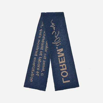 Шарф на заказ InRib Grand, XXXL, полушерсть