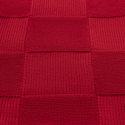 Плед Селла (Cella) вязаный, красный (без подарочной коробки)