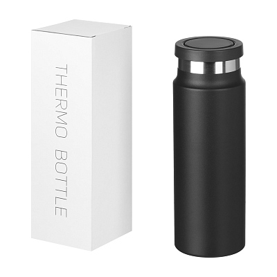 Термобутылка вакуумная герметичная Allegra, черная