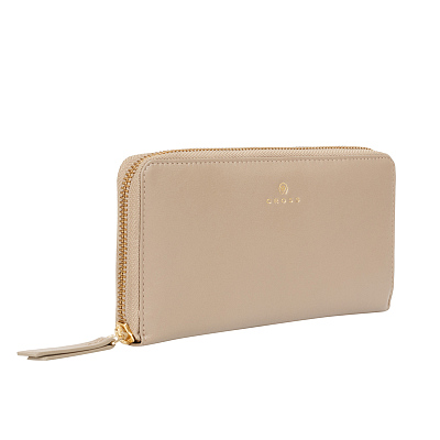 Кошелёк Cross Monaco Taupe, кожа наппа, гладкая, цвет бежевый, 19,5 x 10,2 x 2 см