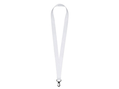 Ланъярд под сублимацию с карабином, 2 см (Белый)